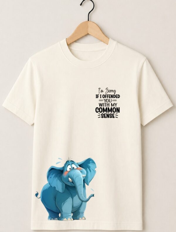 Cute Elephant Common Sense Premium Graphic T-Shirt Cute Elephant Common Sense Premium Graphic T-Shirt