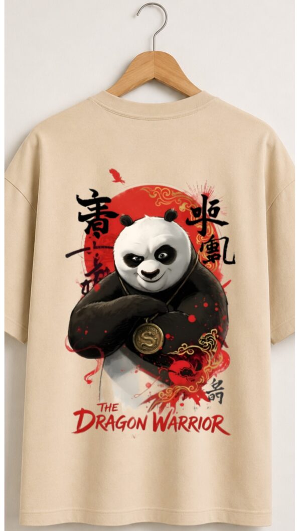 Kung Fu Panda Inner Peace Premium Oversized T-Shirt Back Kung Fu Panda Inner Peace Premium Oversized T-Shirt