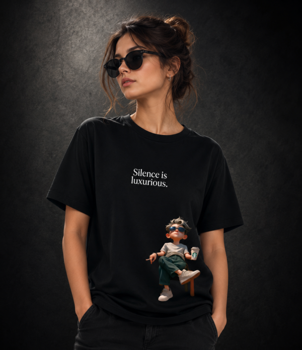 Silence Is Luxurious Quote Premium Graphic T-Shirt