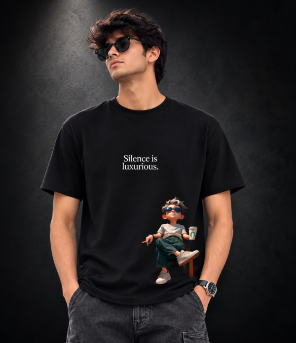 Silence Is Luxurious Quote Premium Graphic T-Shirt